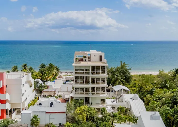 Live By The Sea - Luxury King Size Bed - Wifi Apartment Puerto Morelos